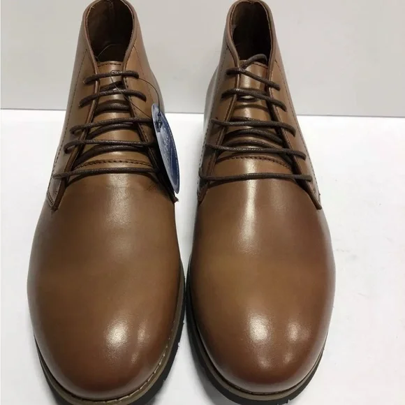 Propet Grady Mens Chukka Boot Tan Leather Size 10.5 M - Picture 3 of 6